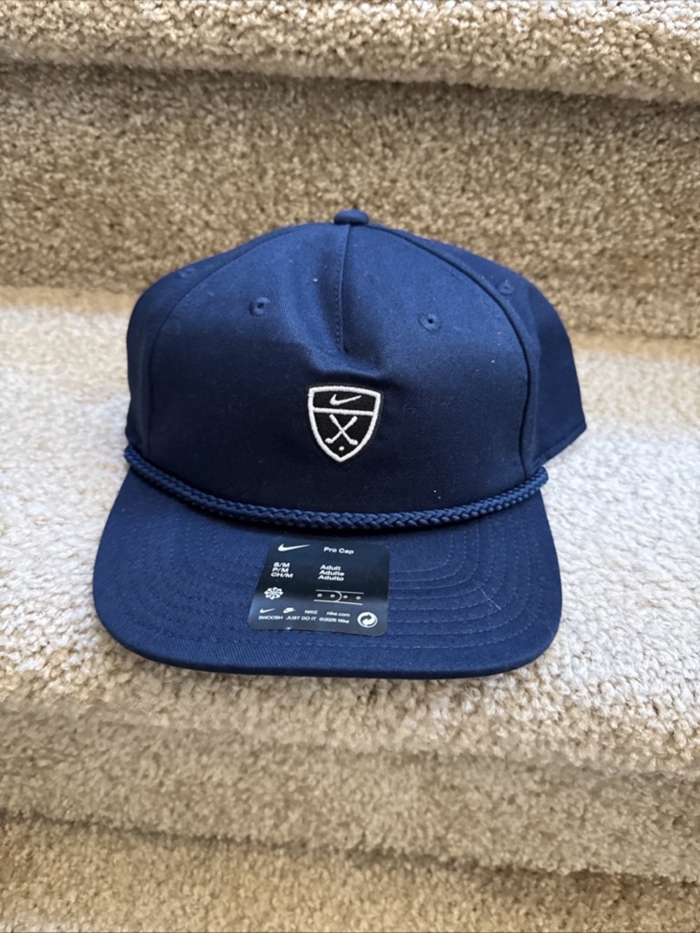 Nike Pro Unstructured Par Golf Cap / Hat ~ Small/ Medium Navy Blue NWT